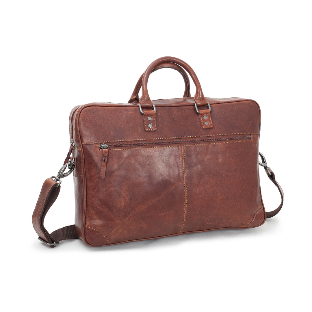 BaooBaoo Briefcase Soft 15" Brandy