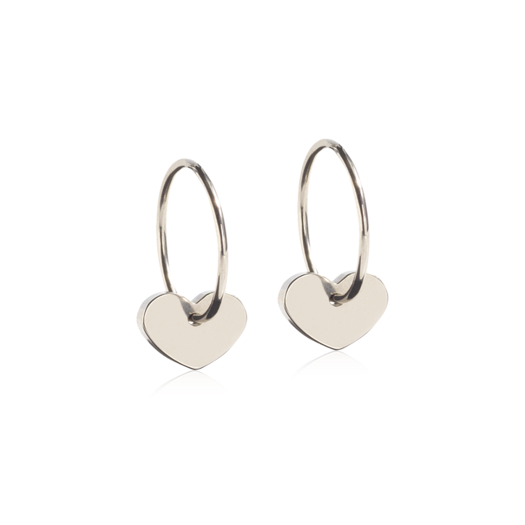 Blomdahl Ear Ring 14 mm, Pendant Heart